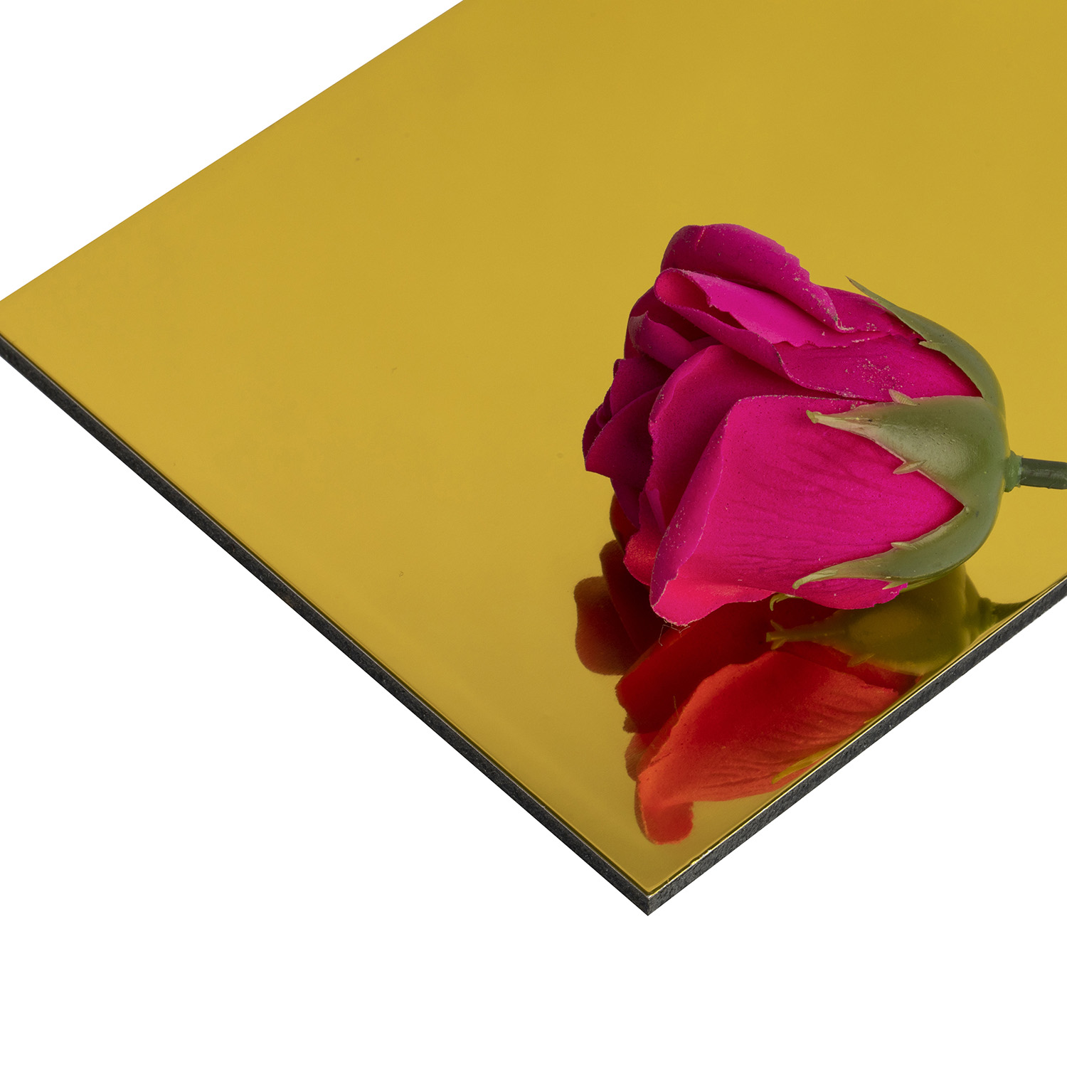 Painel de composto de alumínio de acabamento espelhado 3mm 4mm para decoração de interiores